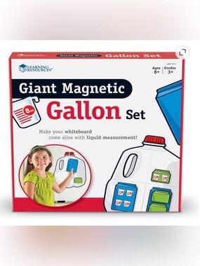 Learning Resources Giant Magnetic Gallon Set -001